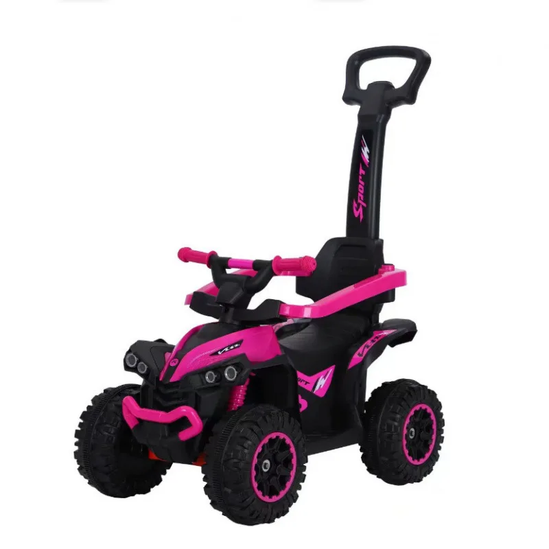 Kids Toy Car Baby Swing Car with Pusher and Sunshade Baby Mega Car Baby Walker Push Car 3in1 Kids Ride On Car