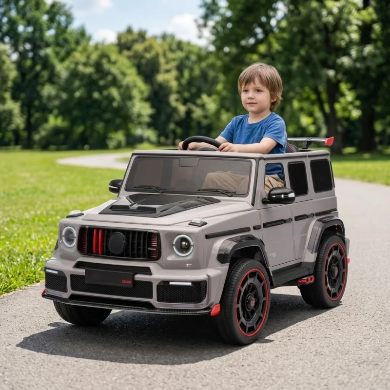 Kids Toys Electric Ride-On Car with Remote 12V Battery Toy Car for Children Mini Car Electric Go Kart for Boys