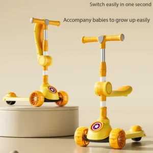 Kids’ Tri Function Folding Scooter for Boys and Girls