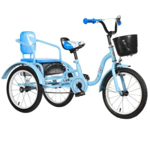 Kids Tricycle Child 3 Wheel Kid Tricycle Baby Toddler Tandem Tricycle Kids Twins Double Seat Bike