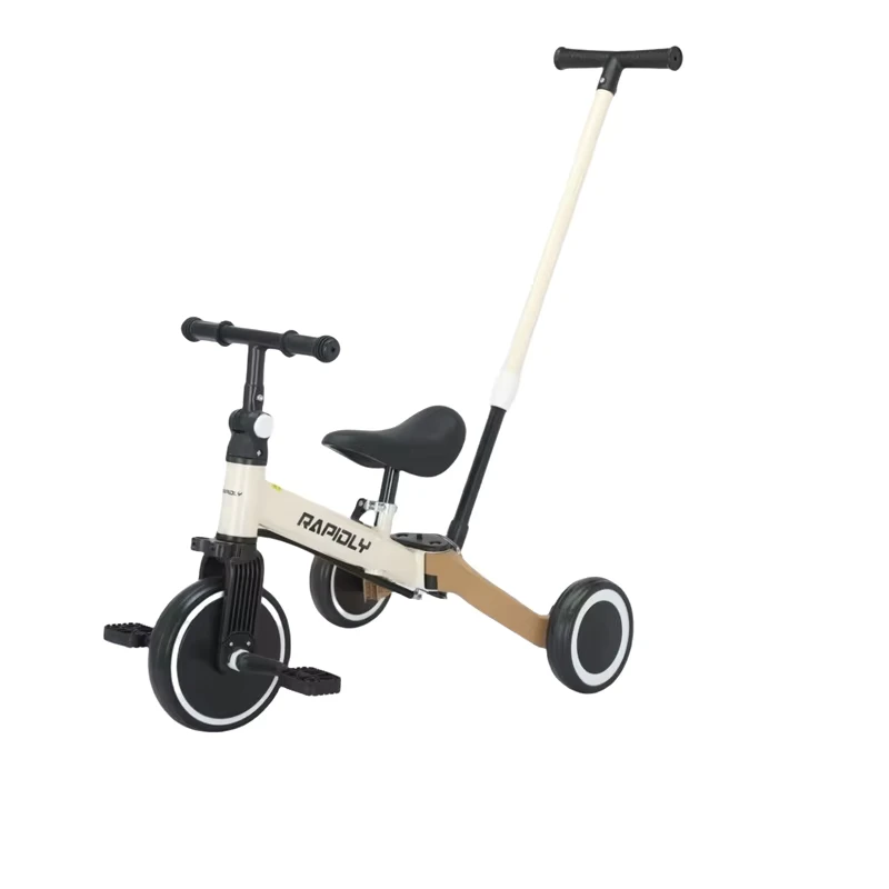 Kids Tricycle Children Ride on Toy 3-Wheel EVA Wheels Push Handle 3-in-1 Car for 2 to 4 Years