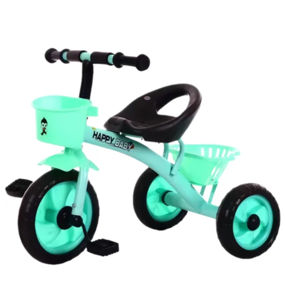 Kids Tricycle Steel Frame Kit DIY Plastic Pedal Bike Frame for Children Cross border Activity Project