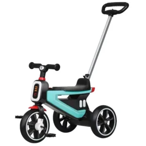 Kids Tricycle With Push Handle Plastic Kids Ride on Tricycle