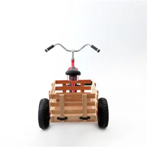 Kids Tricycle with Wood Trailer