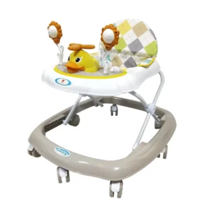 Kids Walking Plastic Swivel Wheel Stable 2 in 1 Baby Toddler Walker with Stopper
