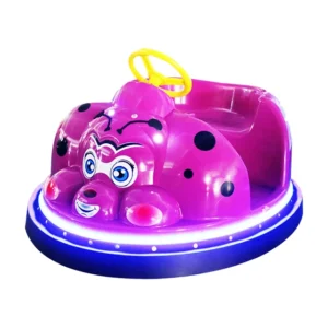 Kidzone DIY Sticker Race Car 12V Kids Toy Electric Ride on Bumper Car Vehicle With Remote Control LED Lights & 360 Degree Spin C