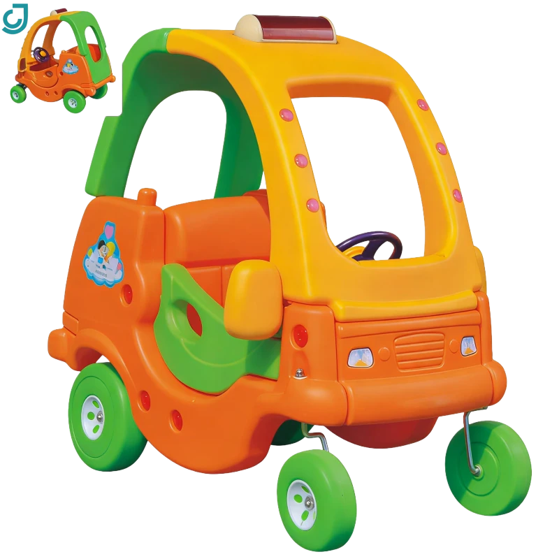 Kindergarten Cute Kids Plastic Car Ride-on Toys for Indoor Amusement Park