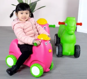 Kindergarten Ride-on Car Toys for Kids, Colorful Animal Shape Motorbike Horse Giraffe Plane Rabbit Deer