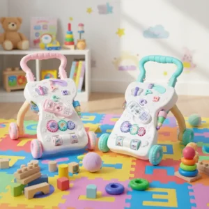 Konig Kids Andador Para Bebe Sit To Stand Baby Walker With Wheels Learning Center Activity Baby Walker With Music