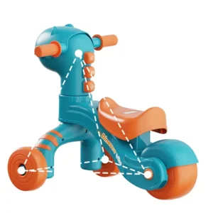 Konig Kids Fun Cartoon Dinosaur Foldable Plastic Frame Push Walker Toy for Boys & Girls