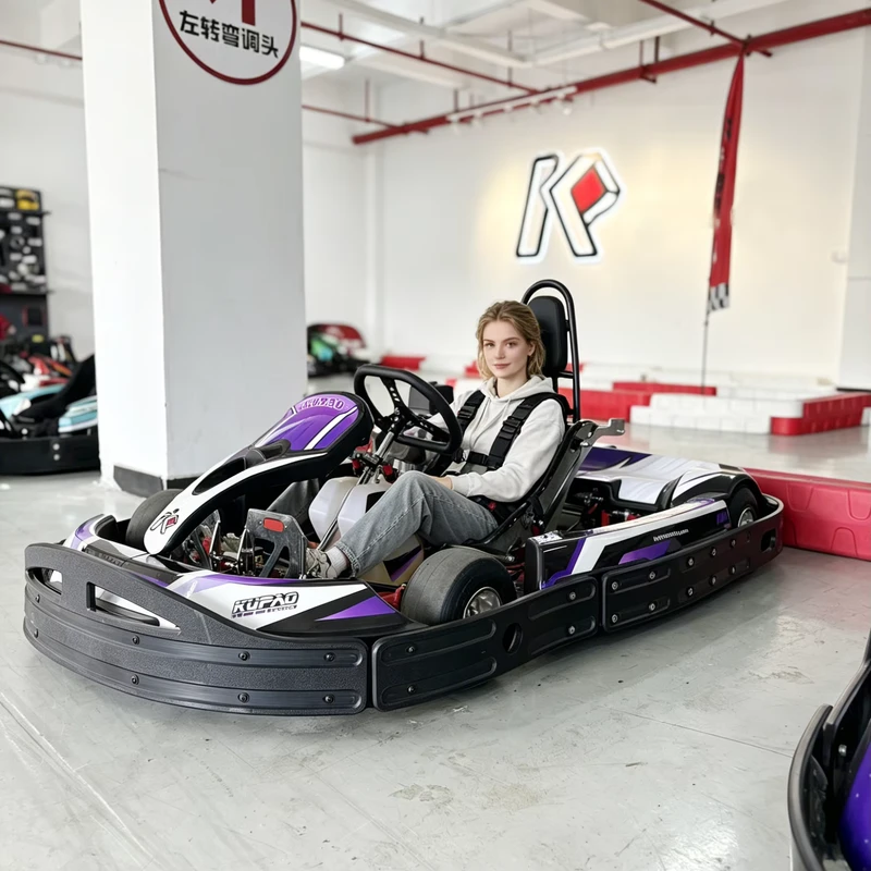 Kupao MAX 390CC Racing Gasoline Go Kart 85KMH Adult Teen Track Kart 4 Strokes Russia