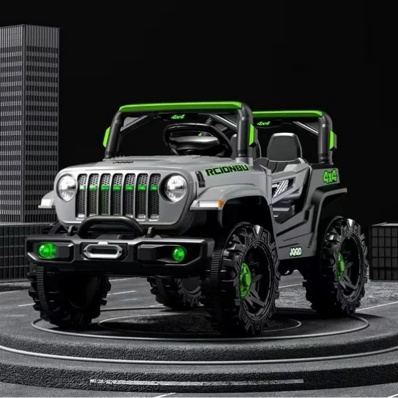 LINK BRAND Baby Electric Ride on Cars 4 Wheels Plastic 2 Seats Off Road Children Electric Vehicle Electric Car for Kids