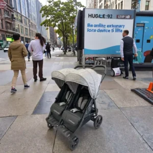 LTA Customised Double Stroller Twin Baby Stroller Lightweight Aluminium Frame Foldable Oxford Material