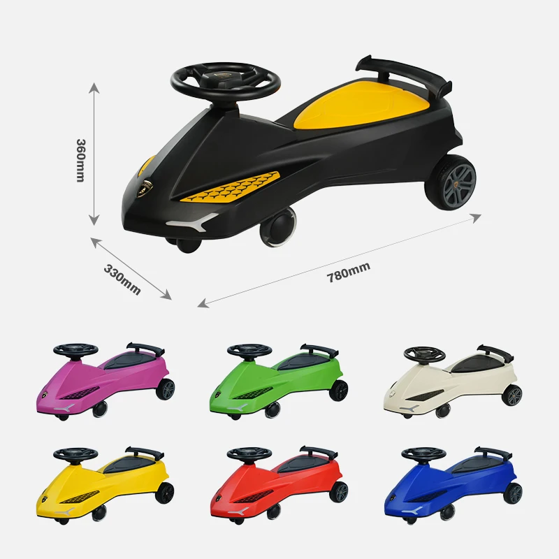 Lamborghini Collaboration Baby Walker Children Baby Swing for Kids with LED Baby Swing Plasma Cars Coche De Plasma