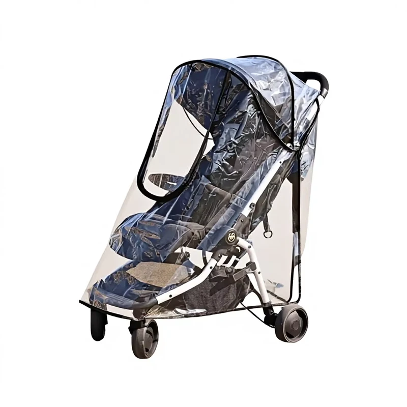 Large Transparent Breathable Waterproof Baby Stroller Rain Cover Windproof Full Universal Protective Jacket