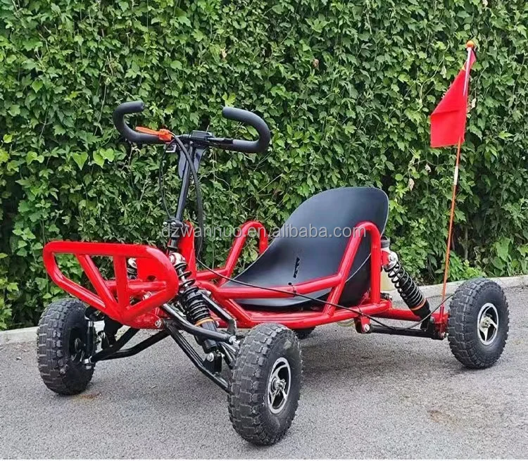 Leisure 63CC Pedal Racing Gasoline Go Kart Outdoor Off Road Buggy for Kids and Adults Chain Drive 120kg Max Weight