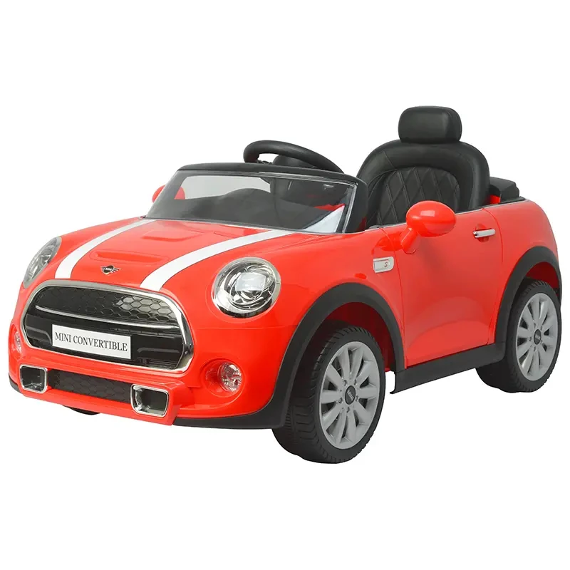 Licenced BWM MINI Convertible 12V Battery Powered Push Car Made of Plastic Remote Control Electric Car for Kids 3 to 6 Years