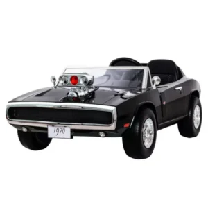 Licensed Dodge Luxury Kids Electric Car 24V Dual Seat Ride-On Toy with Remote Control Multi-Speed & Real Engine Sound