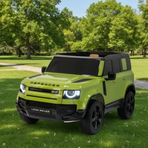 Licensed Land Range Rover Defender 12V Big Ride on Car Unisex Kids Car Electric Two Seater Ride-On Toy Car for Kids to Drive