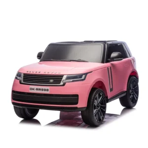 Licensed Range Rover Pink Electric Car Kids 2 Seats Kids Car Electric 24V Battery Operated Ride on Toy Cars for Kids to Drive