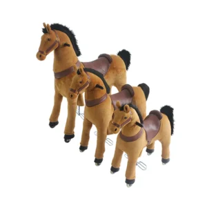 Life Size Mechanical Horse Ride On Toy for Kids Toddler Riding Little pony Walking Animal Toy