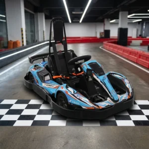 Light Duty Kids Electric Go Kart With Remote Control Four Point Safety Belt Design for Amusement Parks
