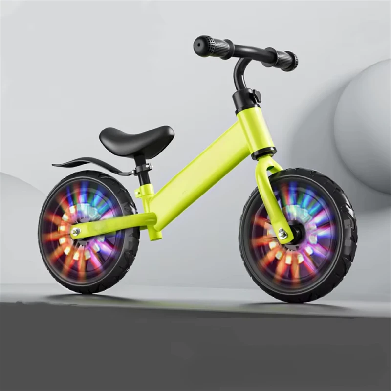 Light Sliding Scooter Steel Fork Kids Balance Bike Pedal less Bicycle for 2 to 6 Years Old Babies