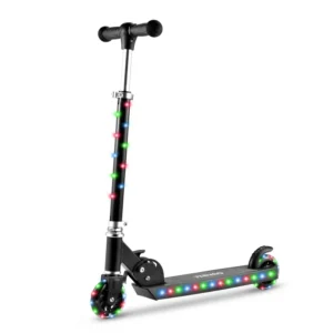 Light Weigh Adjustable Height Kick Scooter Kids with Flash Wheels Children Foot Scooter