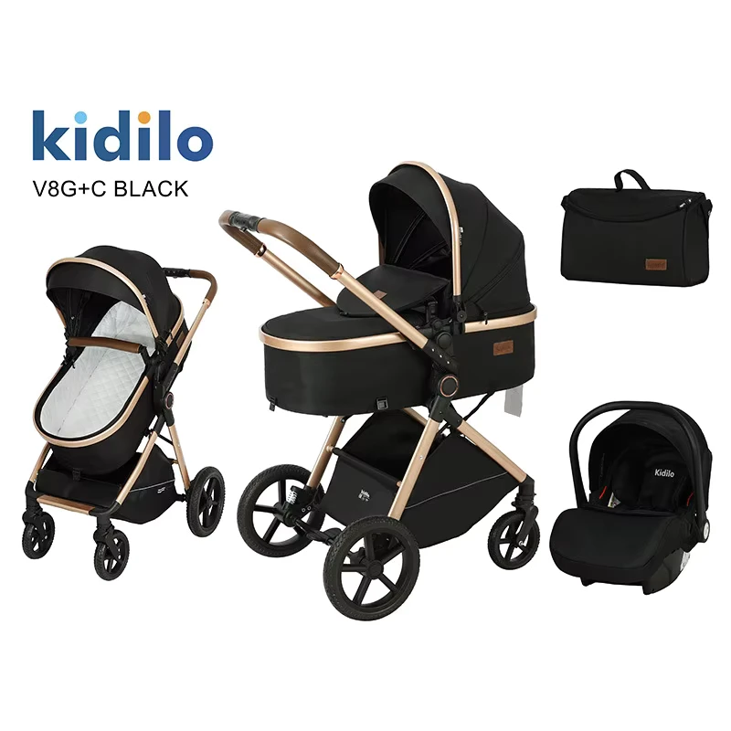 Lightweight 3 in 1 Pocket Stroller for Kids High Landscape Two Way Sitting Baby Stroller 3 in 1
