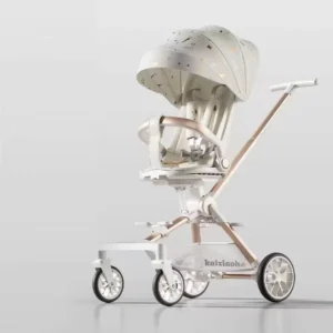 Lightweight 4 in 1 Foldable Fabric Pocket Airplane Baby Stroller with Aluminum Alloy Frame and PU for 0 3