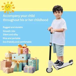 Lightweight 5 Inches (12.7cm) Kids’ Scooter 4.5 Pounds (2.1kg) One-click Detachable Design Height Adjustable Handlebars Non-slip