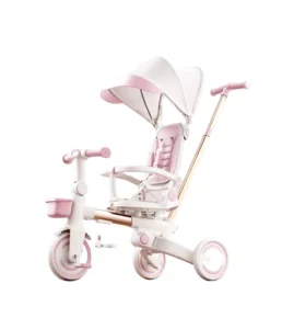 Lightweight Aluminum Alloy Kids Tricycle with One Button Folding 3 in 1 Toddler Stroller Bike Baby Trike for Boys Girls 3M 3Year