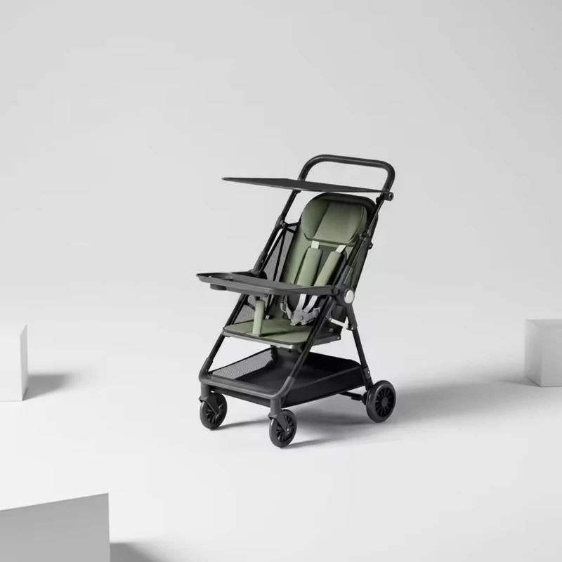 Lightweight Baby Stroller Easy to Fold Compact Trolley Buggy Portable Travel Stroller Pram for Airplane Pushchairs