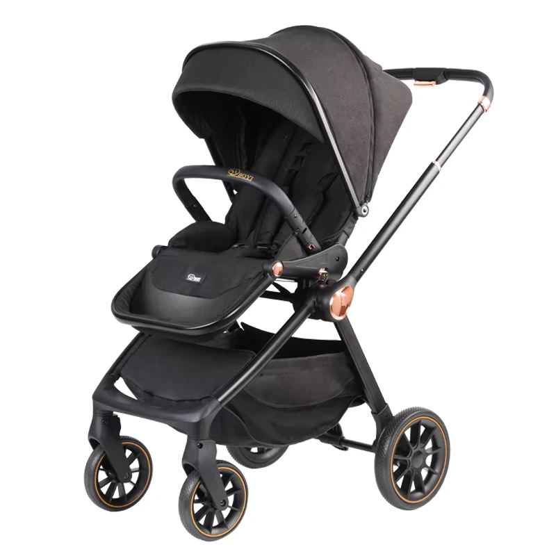 Lightweight Baby Stroller Fashion Luxury Baby Stroller Pram Foldable Carrier Newborn Carriage Basket Portable Travel