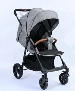 Lightweight Baby Stroller Folding Pushchair with Fold Side for Birth to Preschool Comfortable Seat