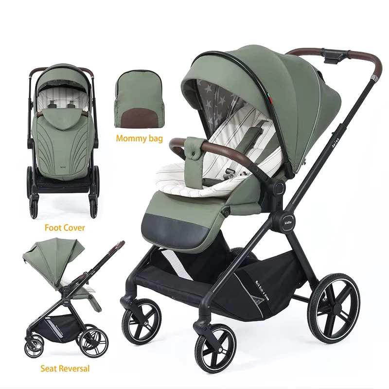 Lightweight Baby Stroller for 0-3-Year-Olds with Foldable Design and 15kg Capacity