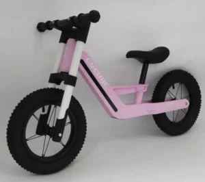 Lightweight Children Balance Bike 12 Inch Nylon Unibody Frame LED Lighting Bearing Hub Pneumatic Spoked Wheels OEM Custom Logo