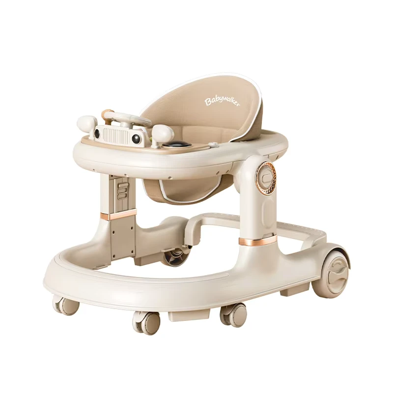 Lightweight Foldable 3 in 1 Multifunctional Anti Tip Baby Walker Carefully Selected Cross Border Children's Walking Aid Plastic
