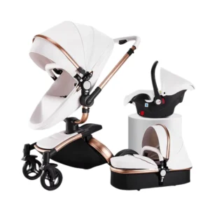 Lightweight Foldable Aluminum Alloy Frame 3 in 1 Baby Stroller Buggy 360 Rotation Wheels Portable