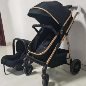 Lightweight Foldable Baby Pushchair High Landscape Recline Seat Two-way Shockproof Newborn Travel Stroller