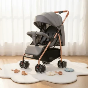 Lightweight Foldable Baby Stroller and Can Be Used to Sit or Lie Down for Children