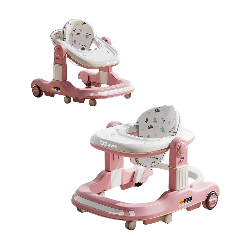 Lightweight Foldable Baby Walker with Silent Wheels Suitable for Babies Aged 6 Months to 3 Years for Indoor and Outdoor Use