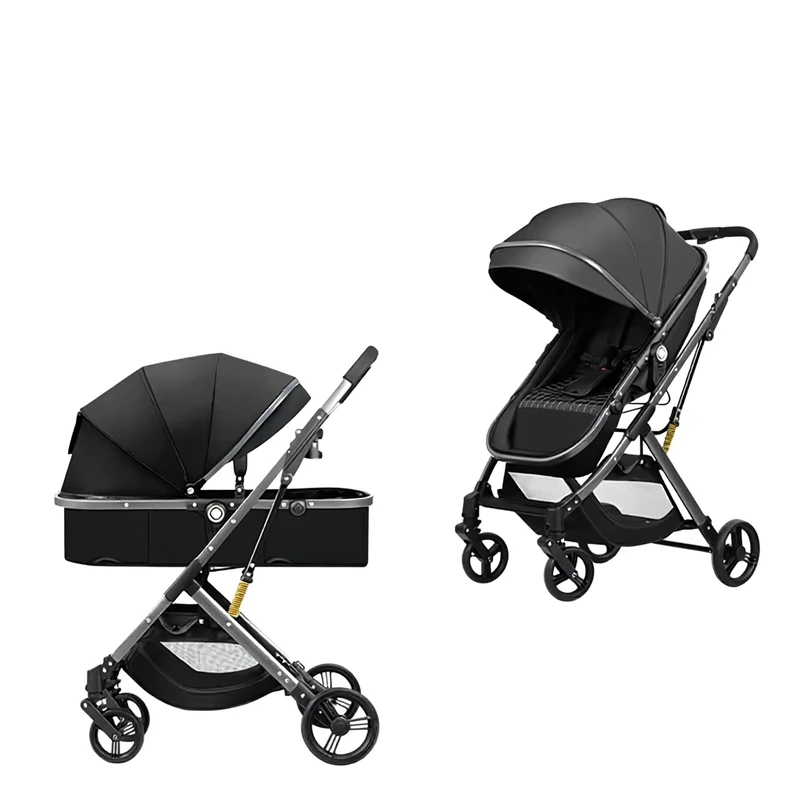 Lightweight Foldable Metal Baby Stroller with 15kg Load Capacity for Newborn to 0-3 Years Old Model 739C