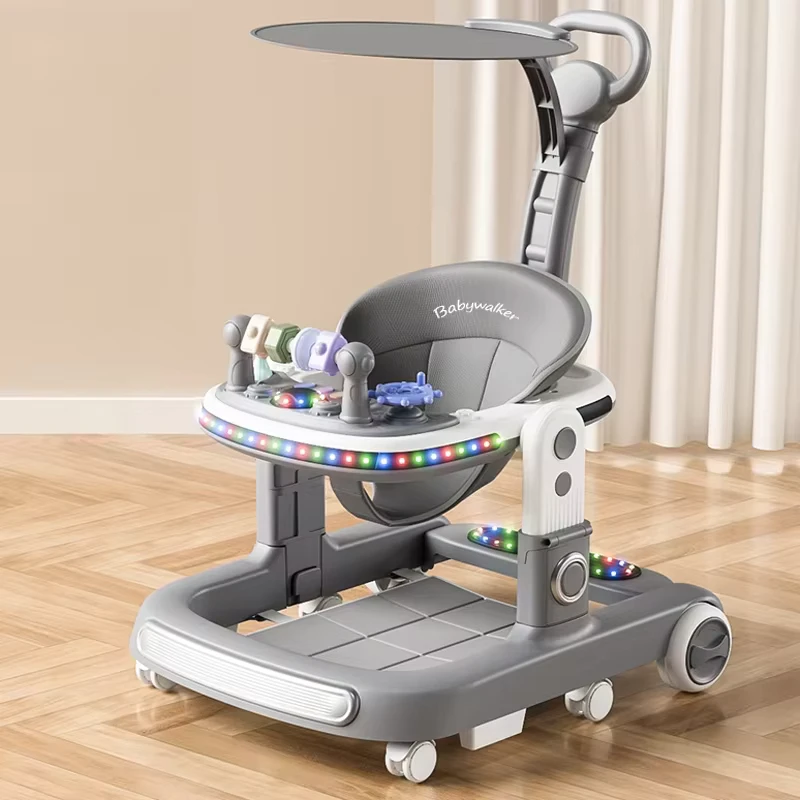 Lightweight Foldable New Born Pretty 2 in 1 Walker Multifunctional Luxury Baby Walker