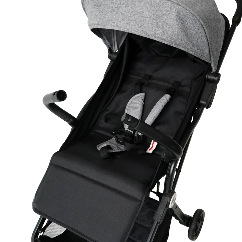 Lightweight Folding Black 4 Wheel Comfort Toddler Baby Stroller for Air Travel