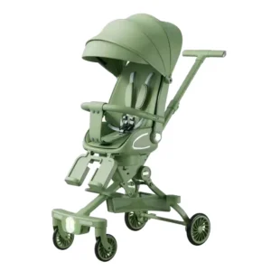 Lightweight Folding High Landscape Baby Stroller Aluminum Alloy Reclining Seatable Toddlers Outdoor Walking Bidirectional 20KG