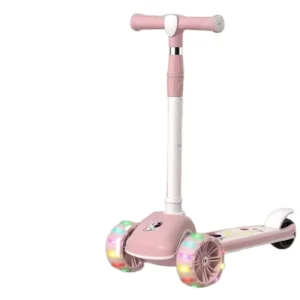 Lightweight Height Adjustable Self Balance Kick Scooter 3 Flash Wheels Foot Scooter