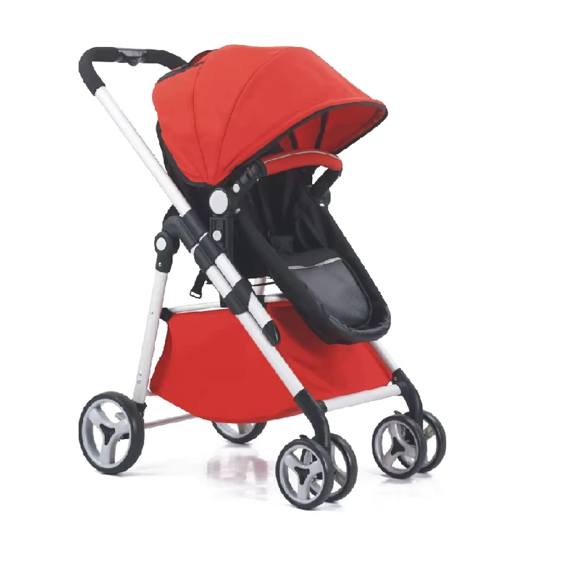 Lightweight One Hand Fold High Landscape Baby Pram Portable Baby Stroller
