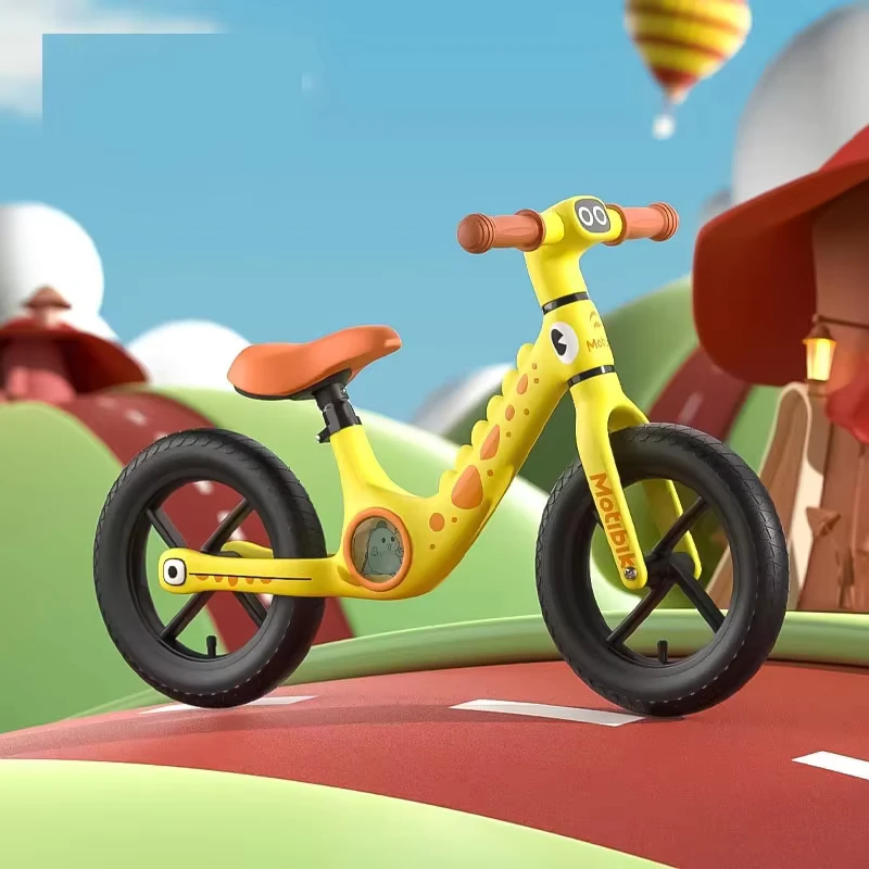 Lightweight One-Piece Spoked Wheel Balance Bike No Pedal Scooter for Boys and Girls for Young Children's Training