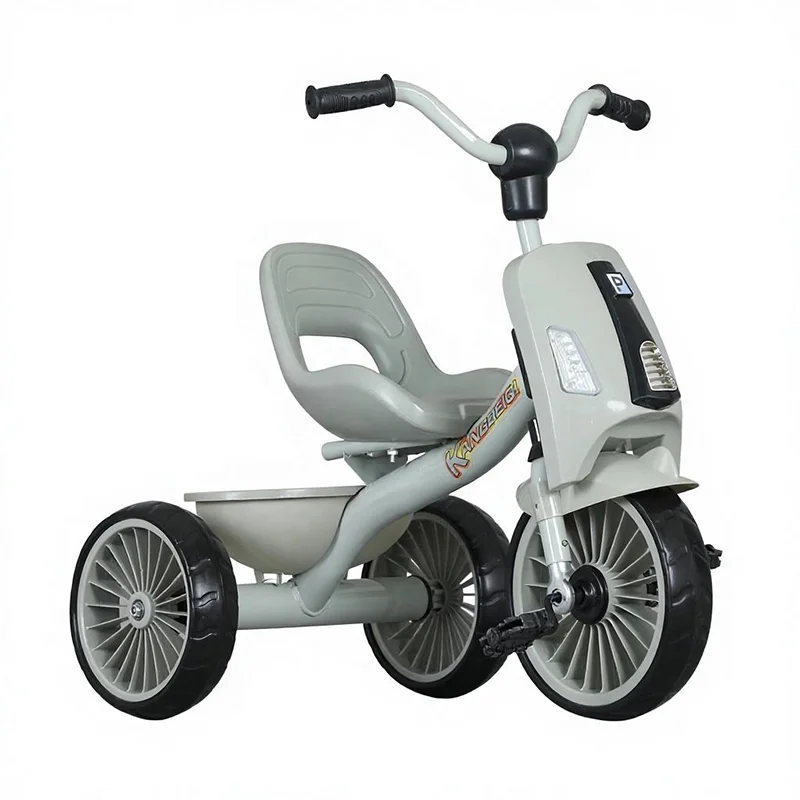 Lightweight Outdoor Kids Pedal Tricycle with Light and Music Three Wheeled for Boys and Girls Baby Ride on Bike